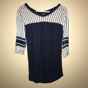 ❗️PRICE DROP❗️Navy Blue Baseball Style Shirt